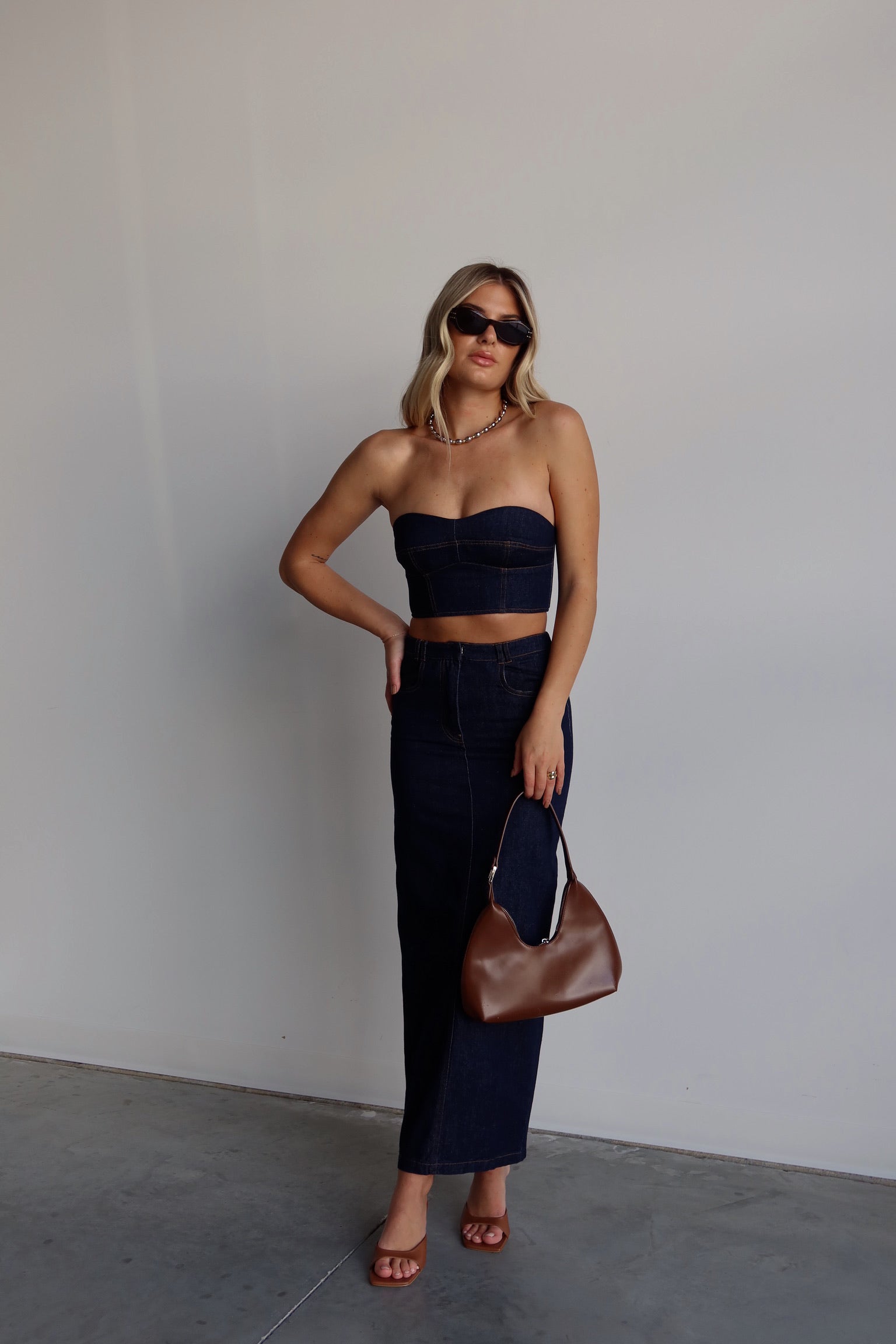 Justyn Denim Maxi Skirt