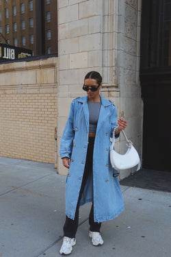 Denim Trench Jacket