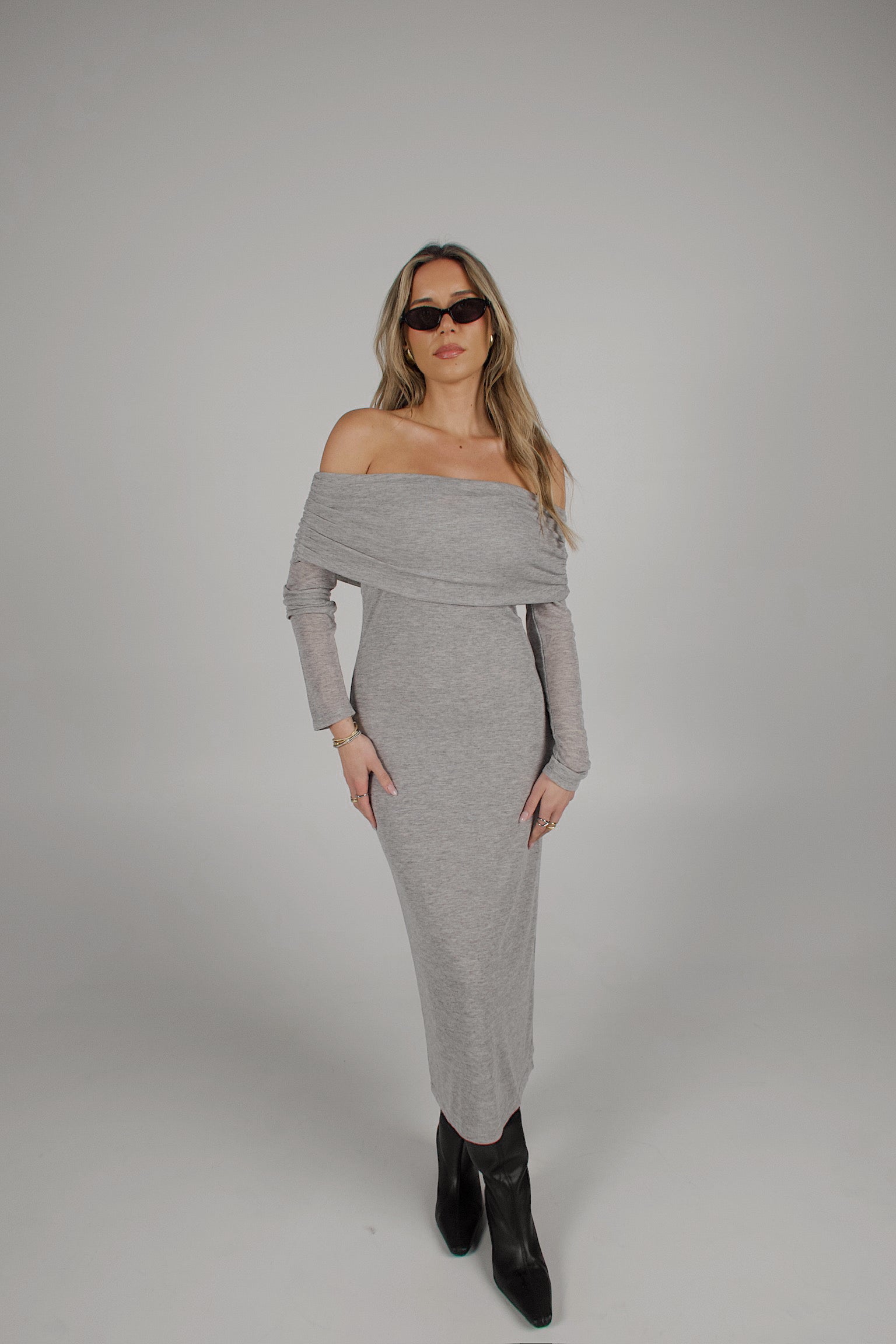 Eloise Fold Over Midi Dress