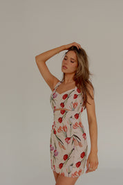 Tulip Tapestry Mini Dress