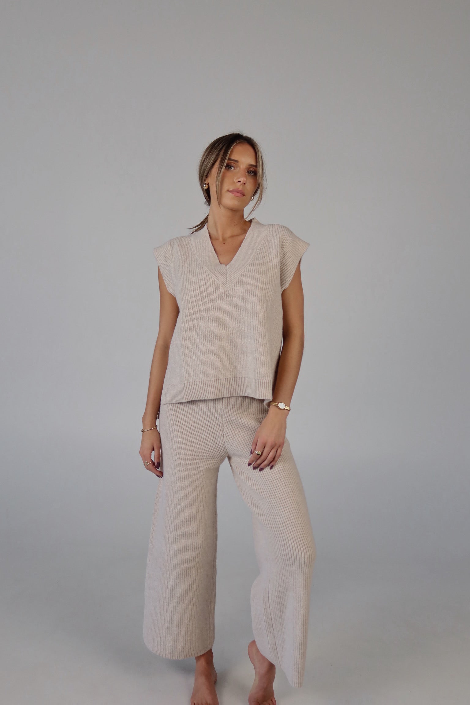 Cozy Knit Sweater Pants