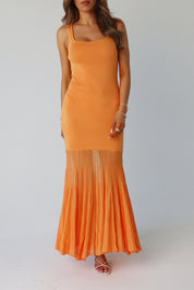 Kendall Maxi Dress in Orange
