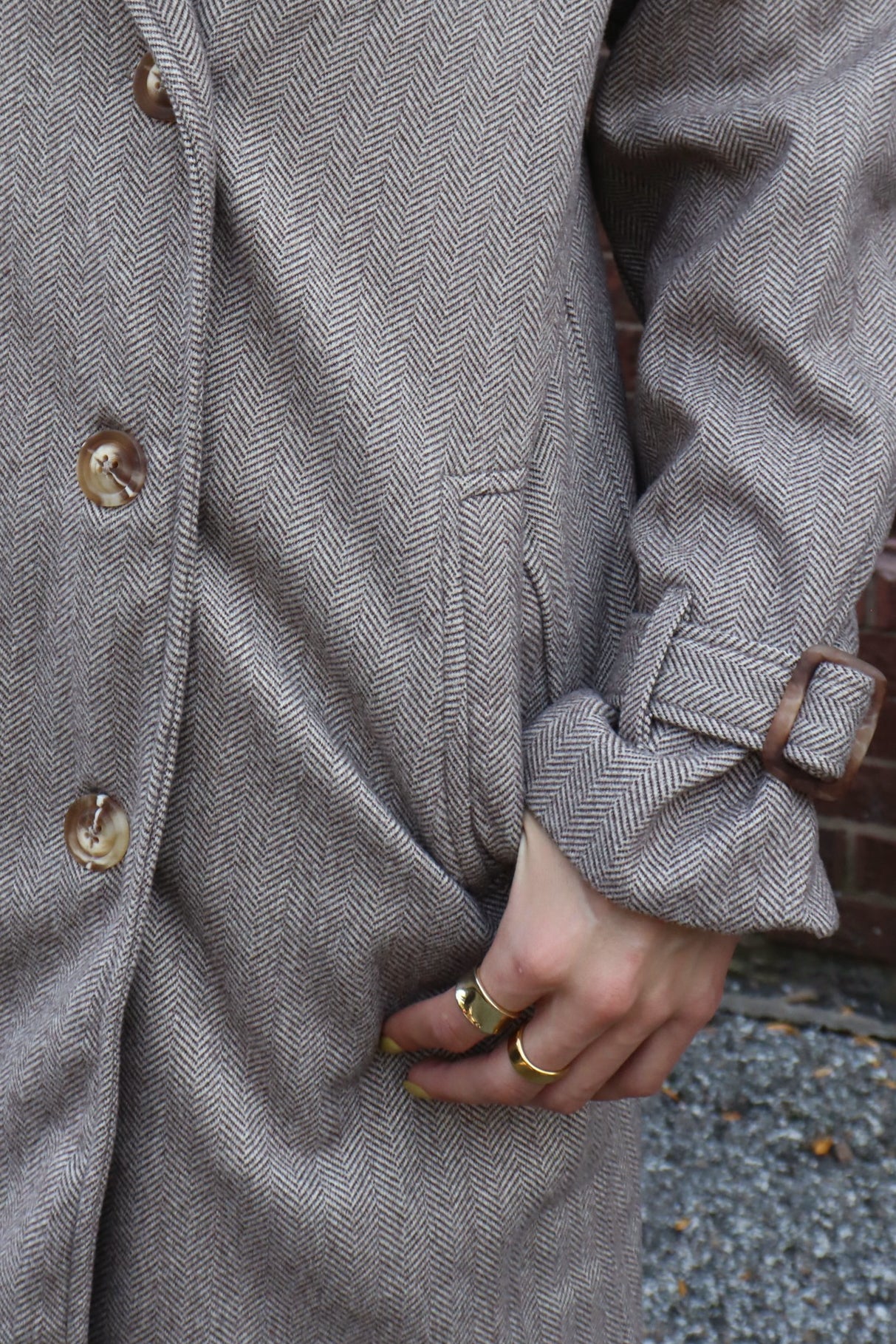Ayla Herringbone Coat