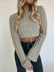 Kallie Bell Sleeve Cropped Sweater