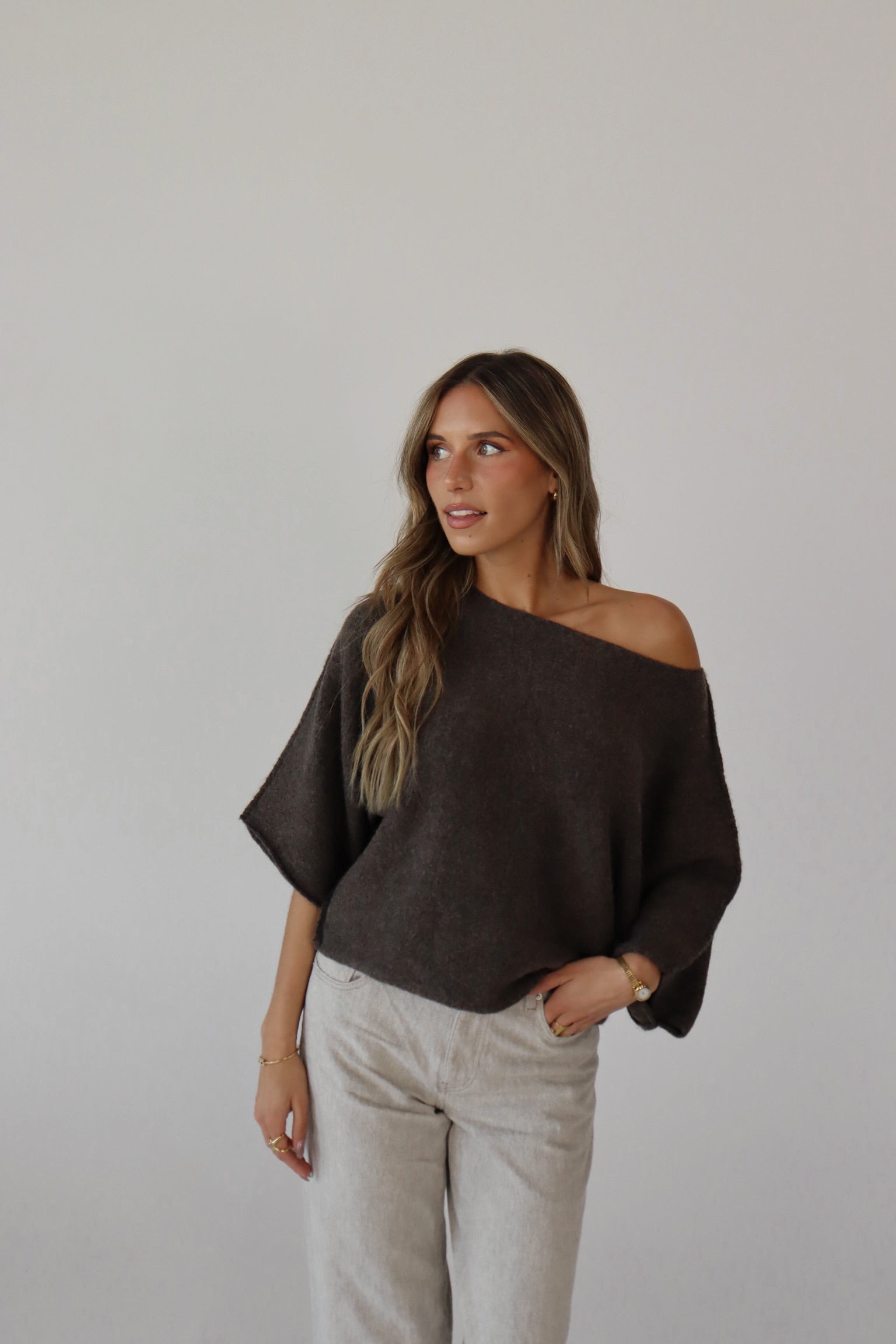 Malia One Shoulder Knit Top