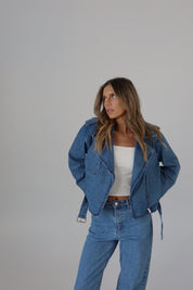 Zayla Zip-Up Denim Jacket