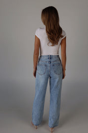 Jazlyn Crossover Denim Jeans