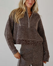 Carley Chunky Knit Quarter Zip