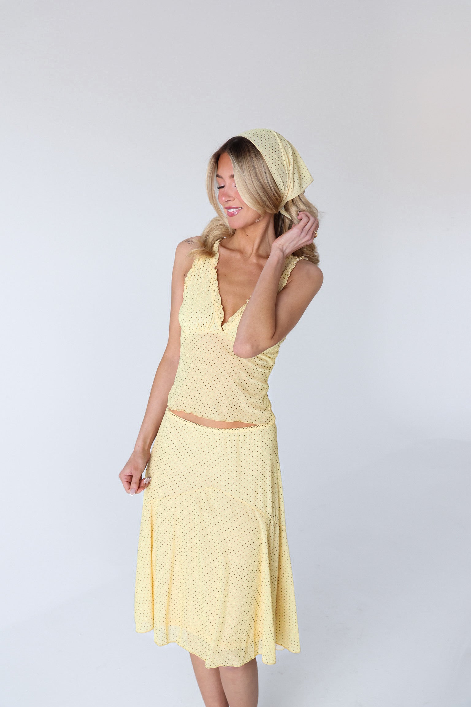 Bridgette Polka Dot Skirt Set