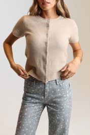 Indy Short Sleeve Button Up Top