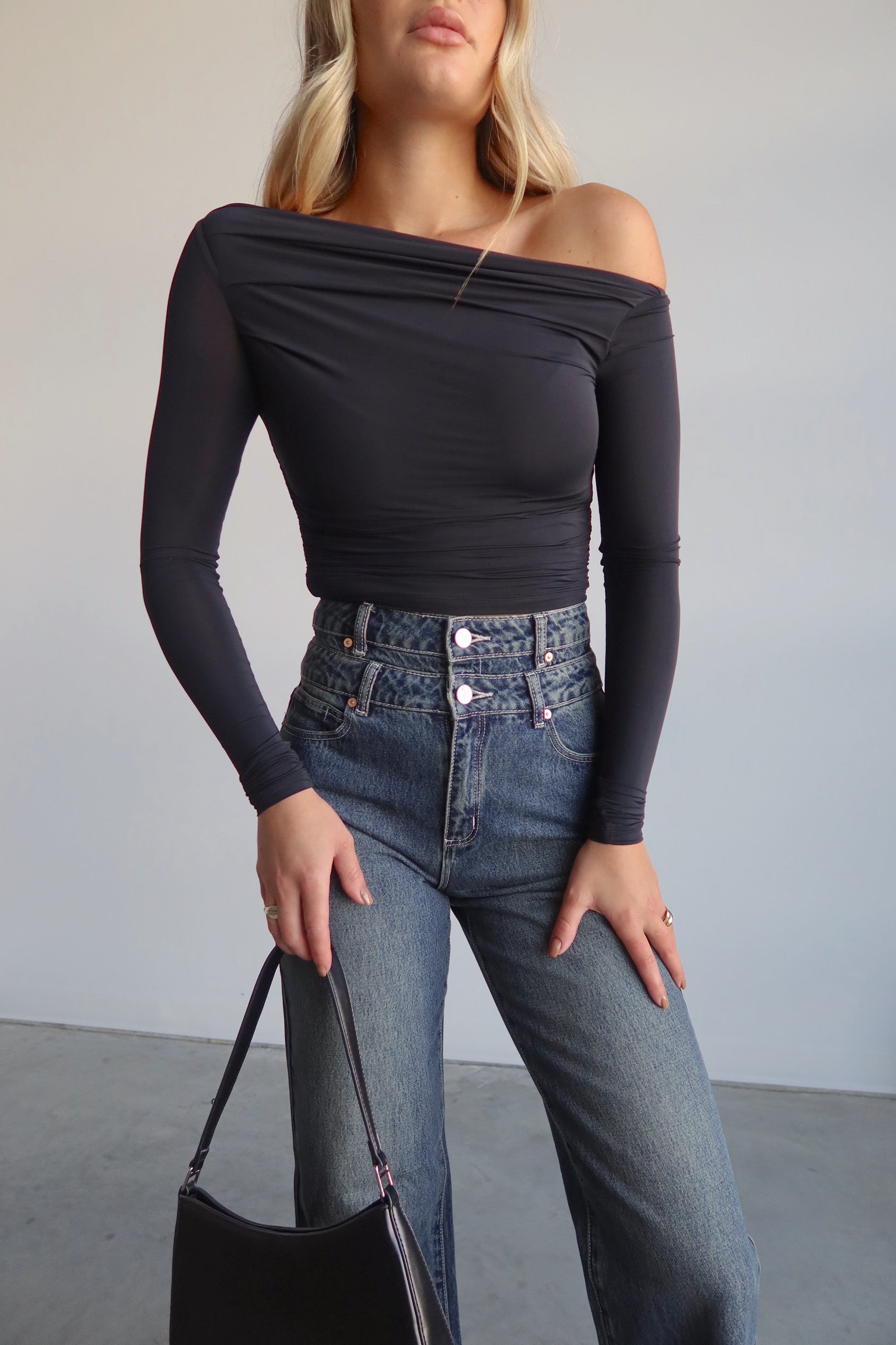 ABRAND Double Waisted Denim