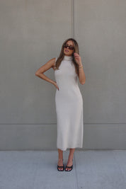 Maeva Turtleneck Sleeveless Maxi Dress