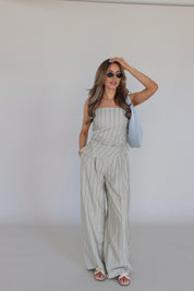 Delilah Pin Stripe Pant Set