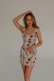 Tulip Tapestry Mini Dress