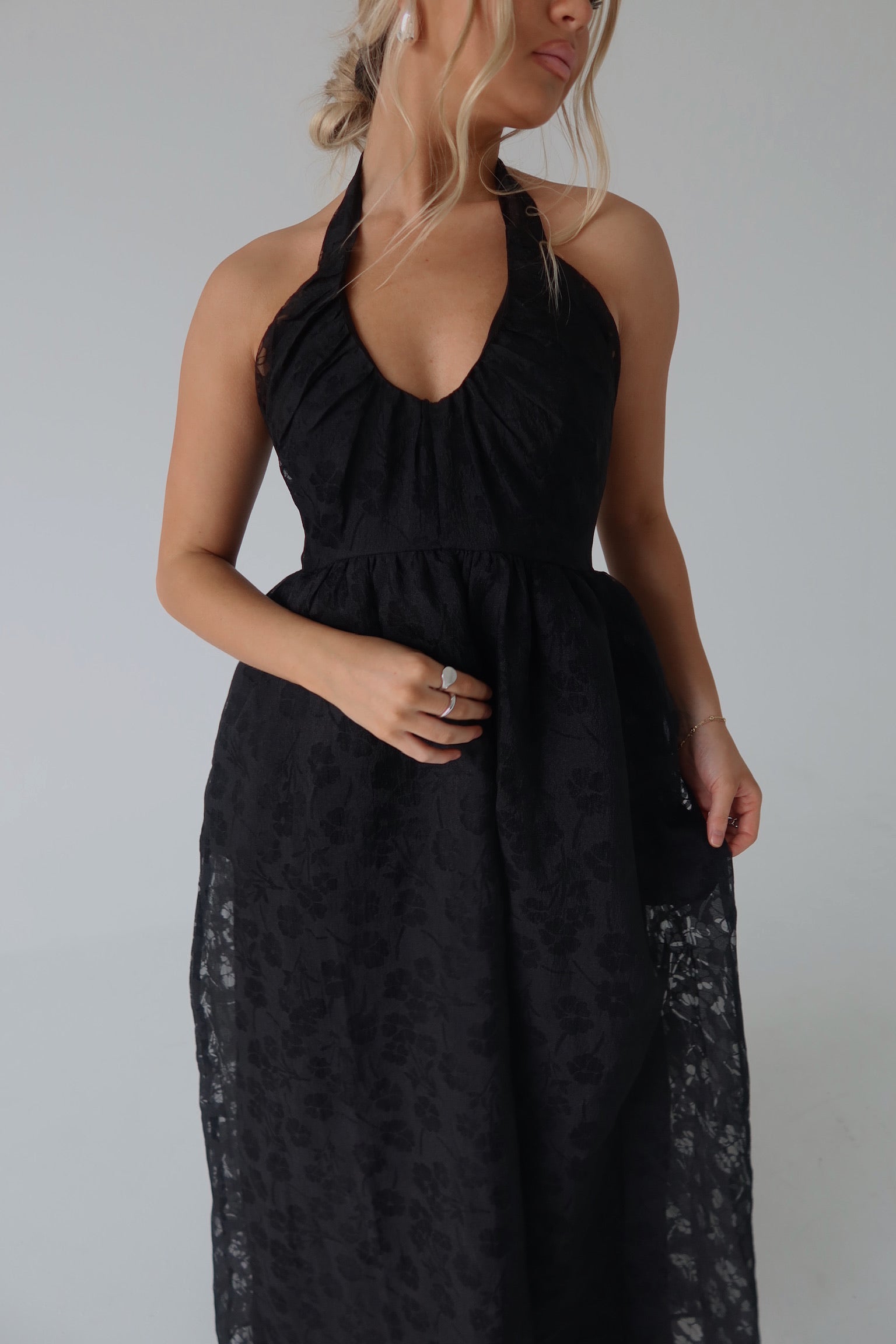 Luna Halter Midi Dress