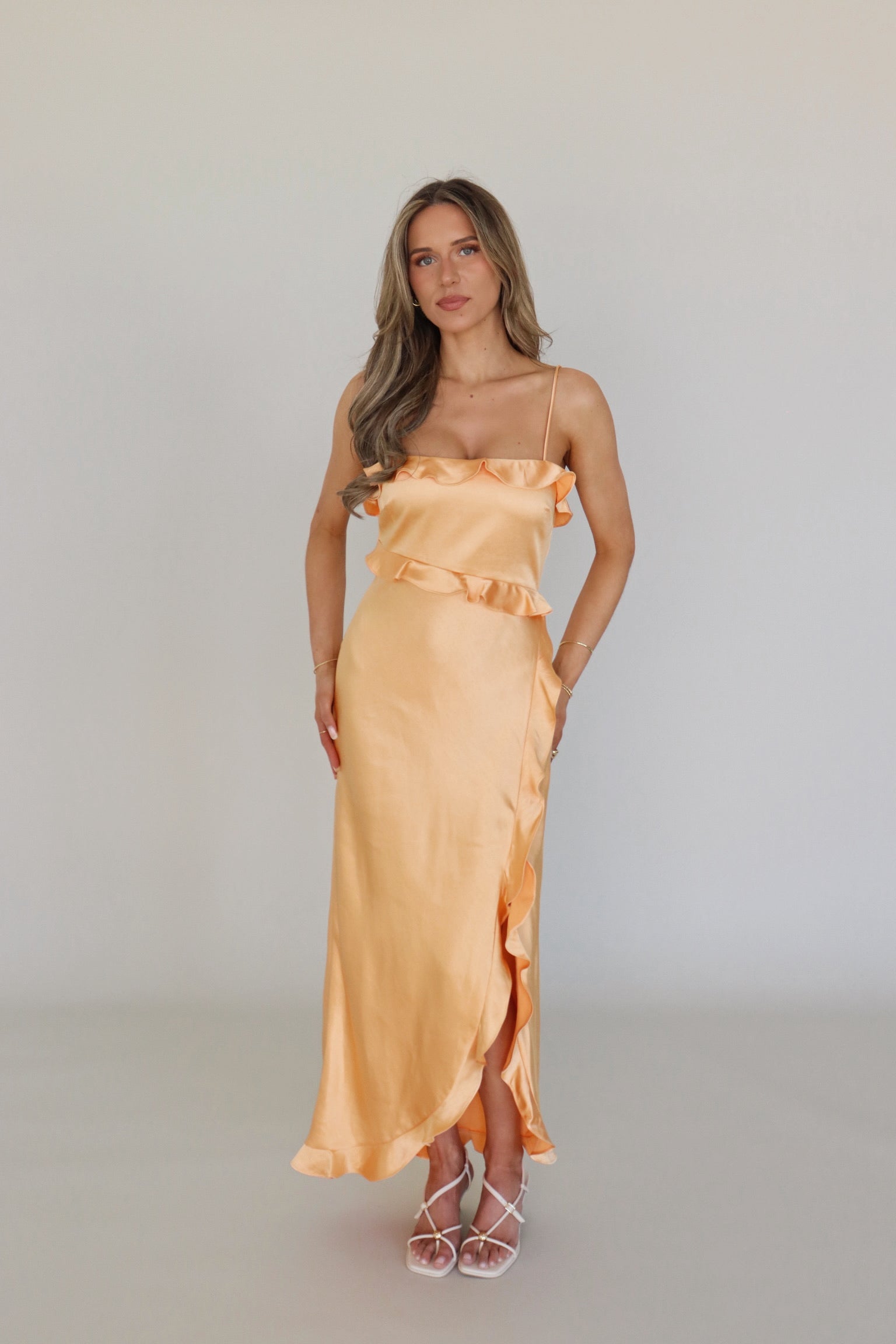 Sellie Satin Maxi Dress