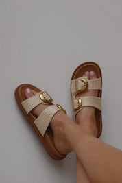 BILLINI : TAYO Natural Raffia Slide