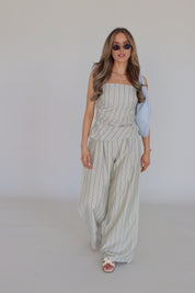 Delilah Pin Stripe Pant Set