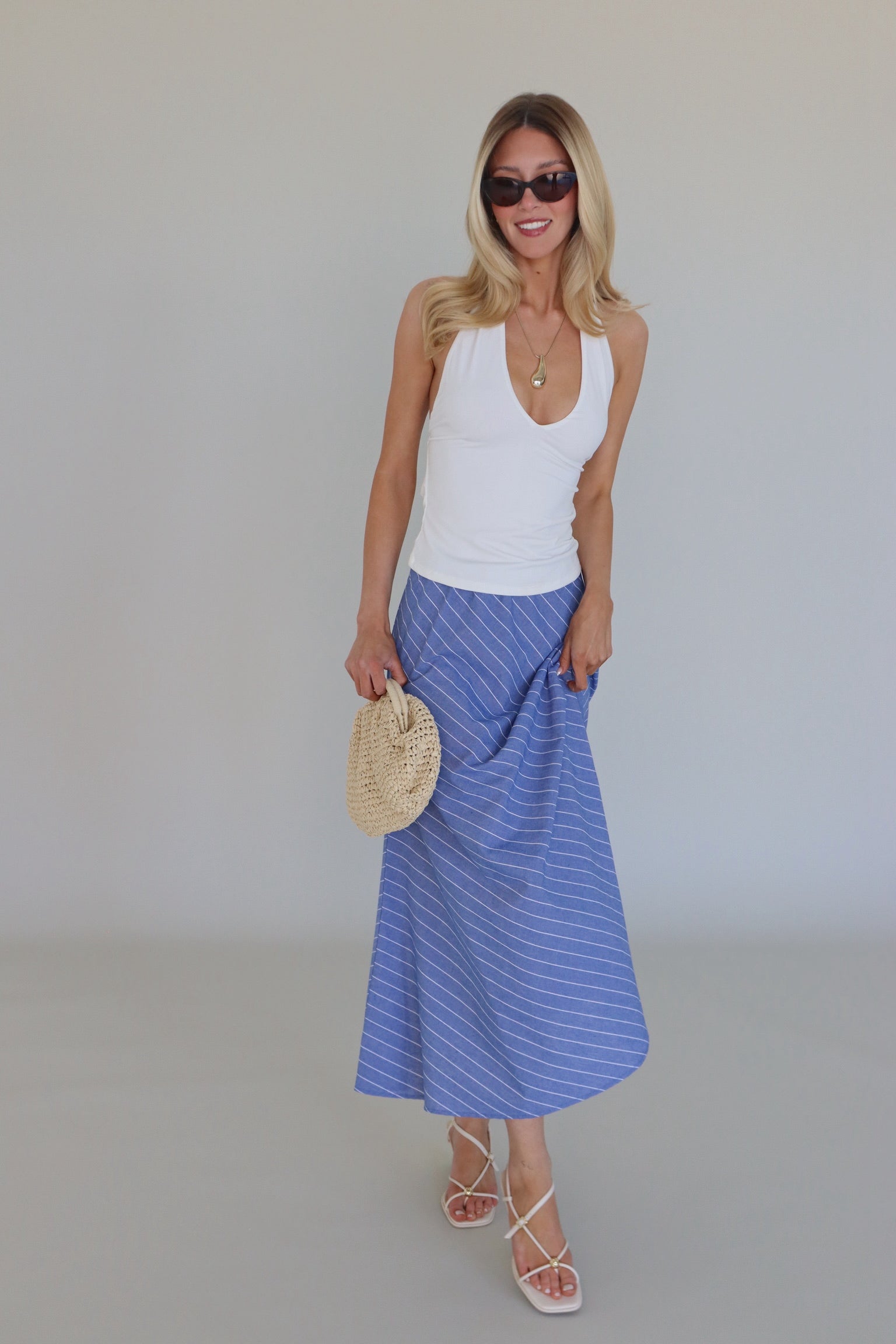 Willa White Halter Top