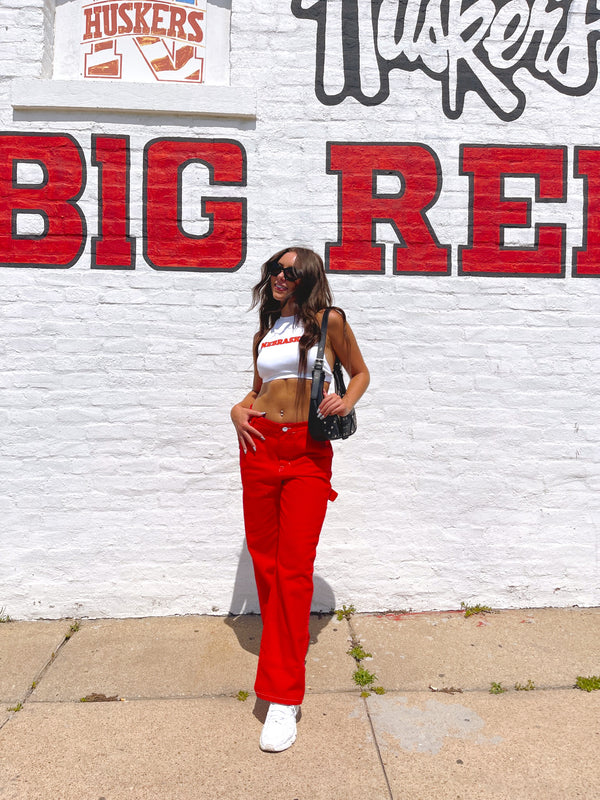 Big Red Cargo Pants