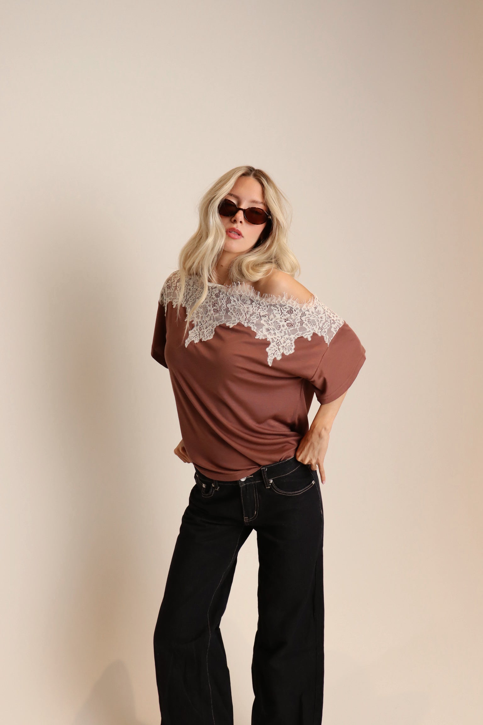 Phoebe Lace Off The Shouler Top