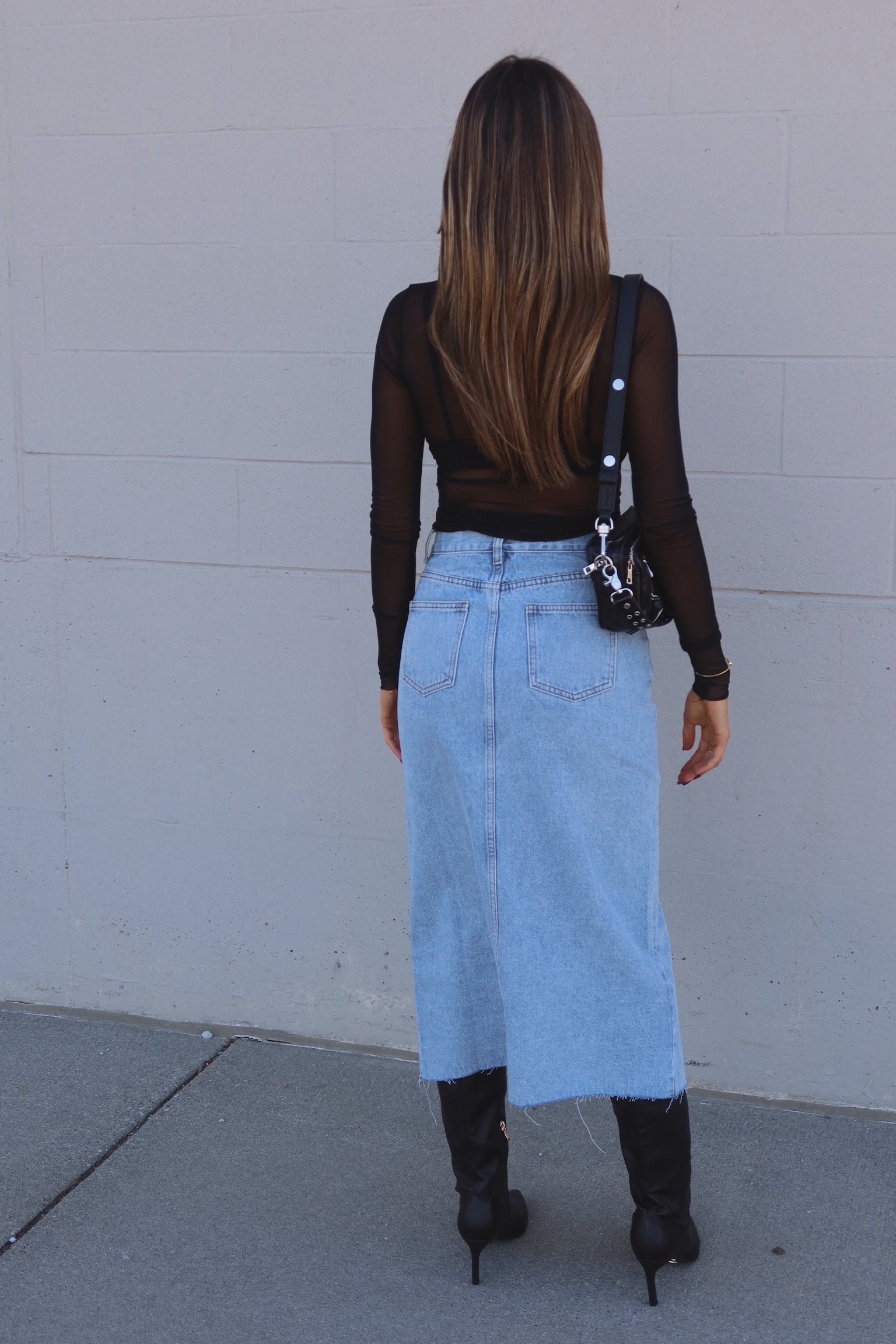 Josey Denim Midi Skirt