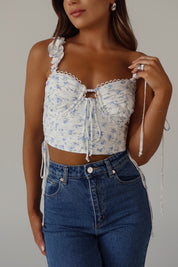 Austin Floral Bustier Top