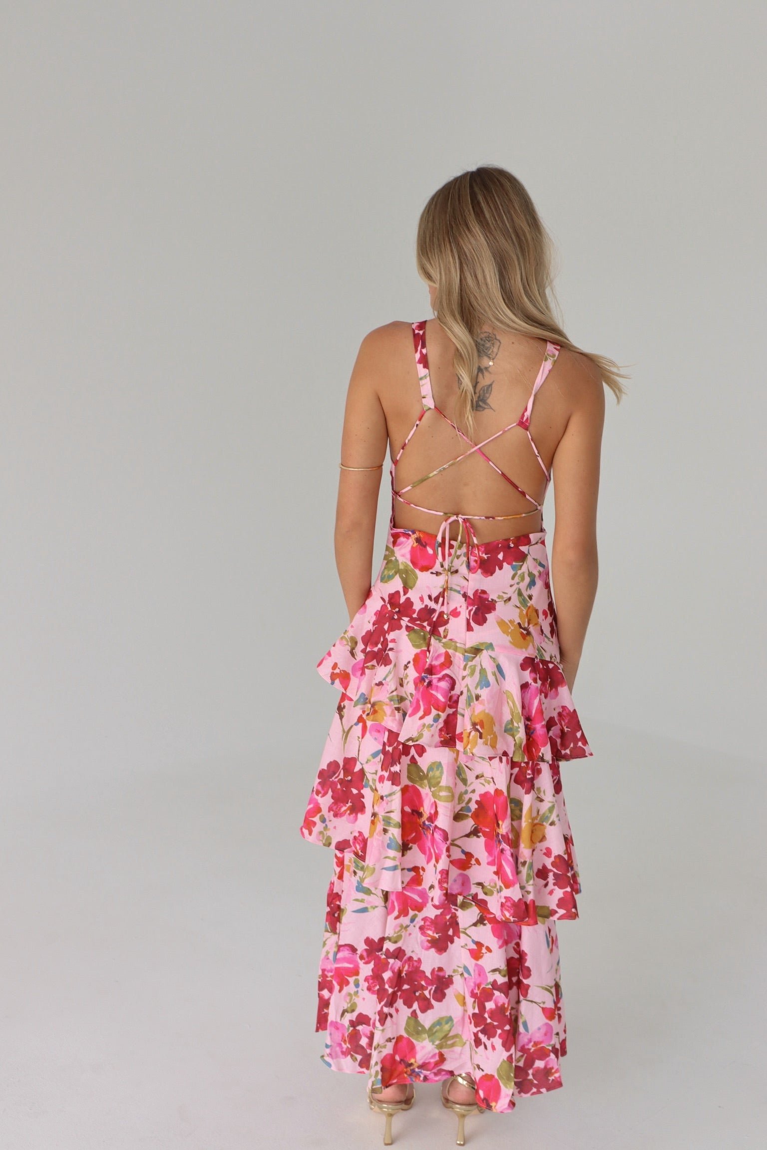 Ainsley Tiered Floral Maxi Dress