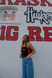 Nebraska Halter Top in Black