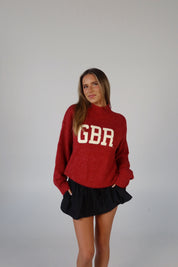 Nebraska Varsity Sweater In Red