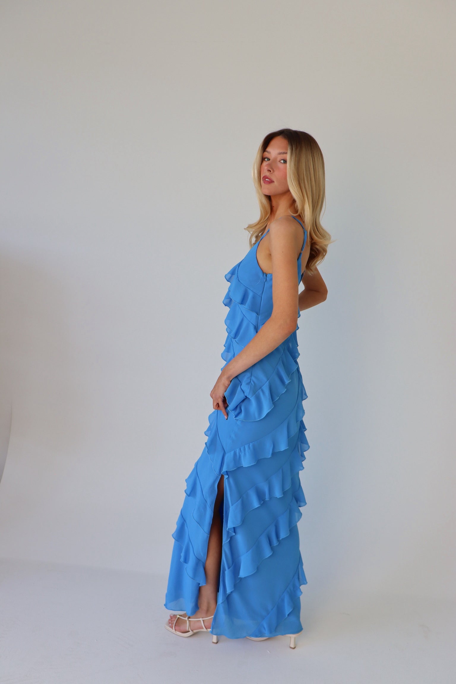 Sloane Ruffle Maxi Dress