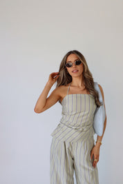 Delilah Pin Stripe Pant Set
