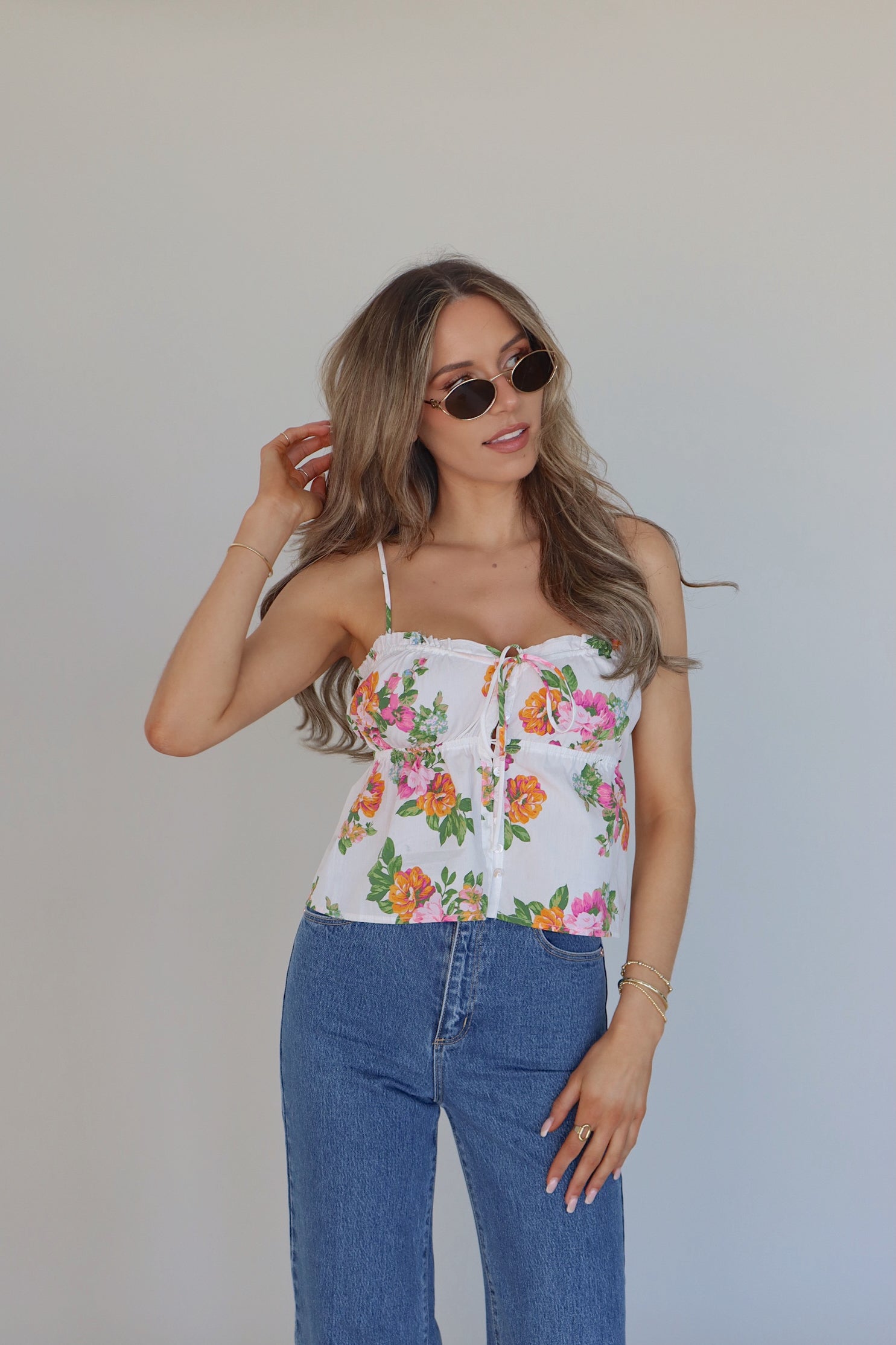 Monroe Floral Top