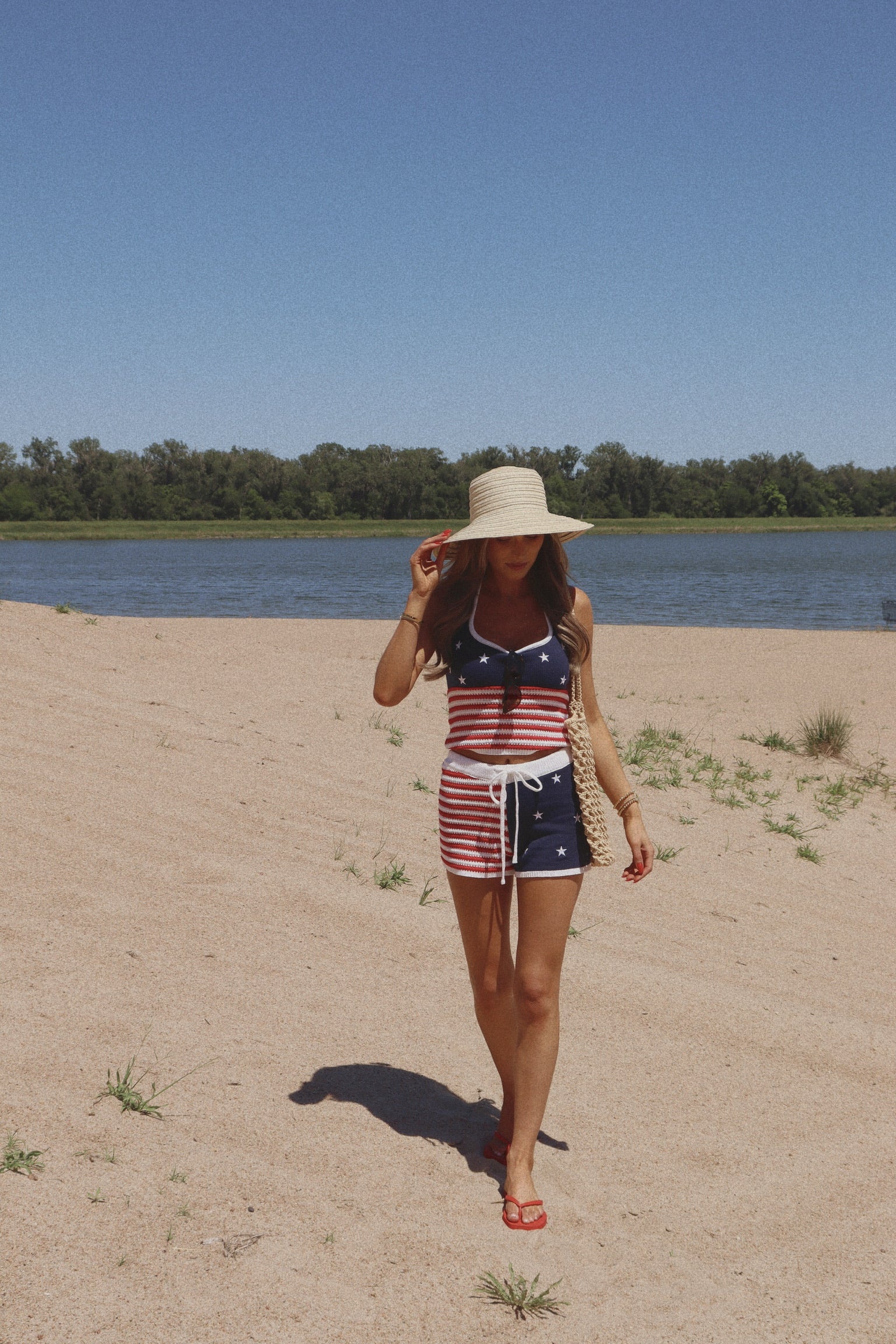 All American Knit Halter Top