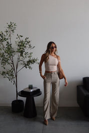 Jalynn Khaki Trousers