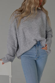 Ryleigh Grey Mock Neck Sweater