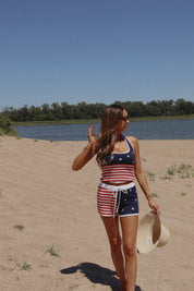 All American Knit Halter Top