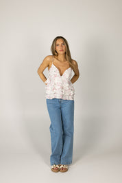 Janessa Floral Tiered Tank