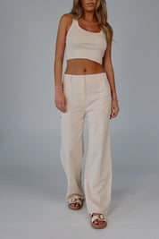 Maysen Linen Cargo Pant