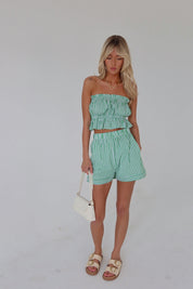 Liz Stripe Top and Short Set