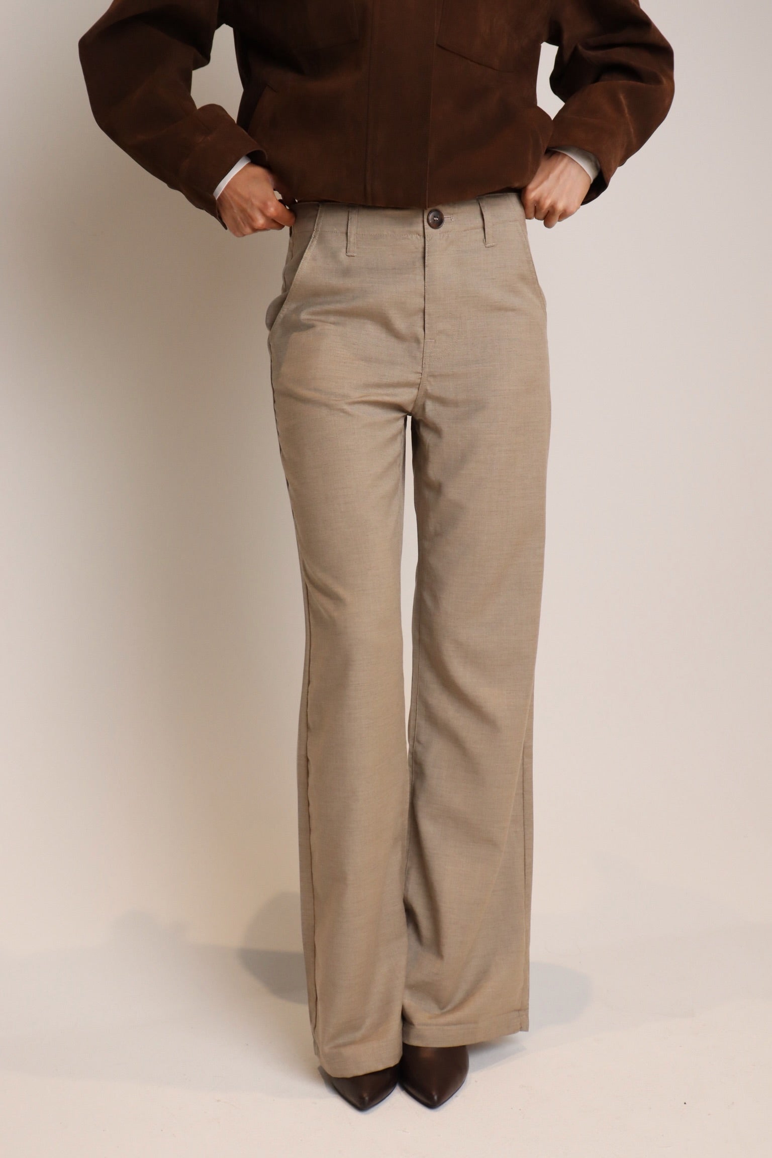 Jalynn Khaki Trousers