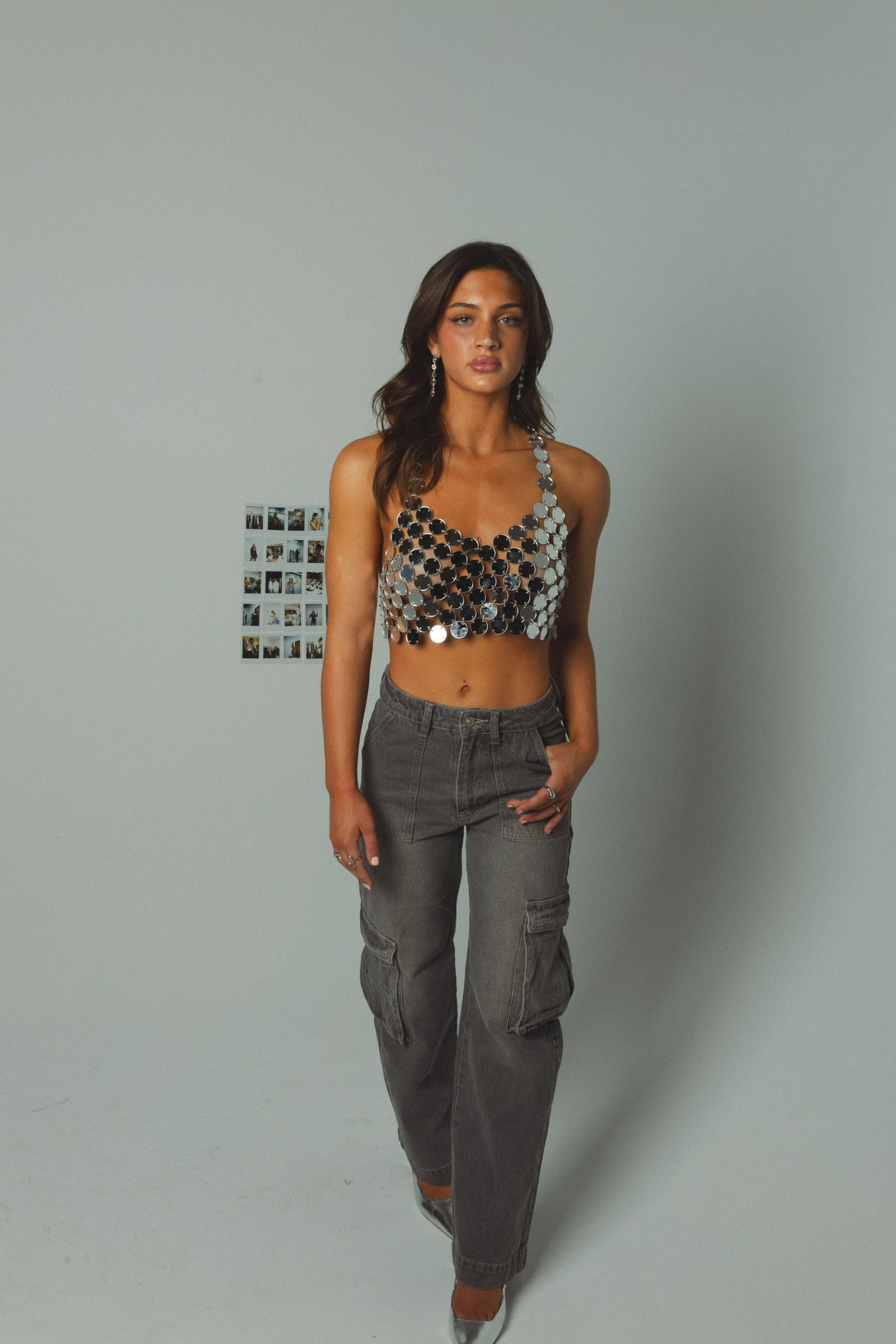 Black Vintage Wash Cargo Jean