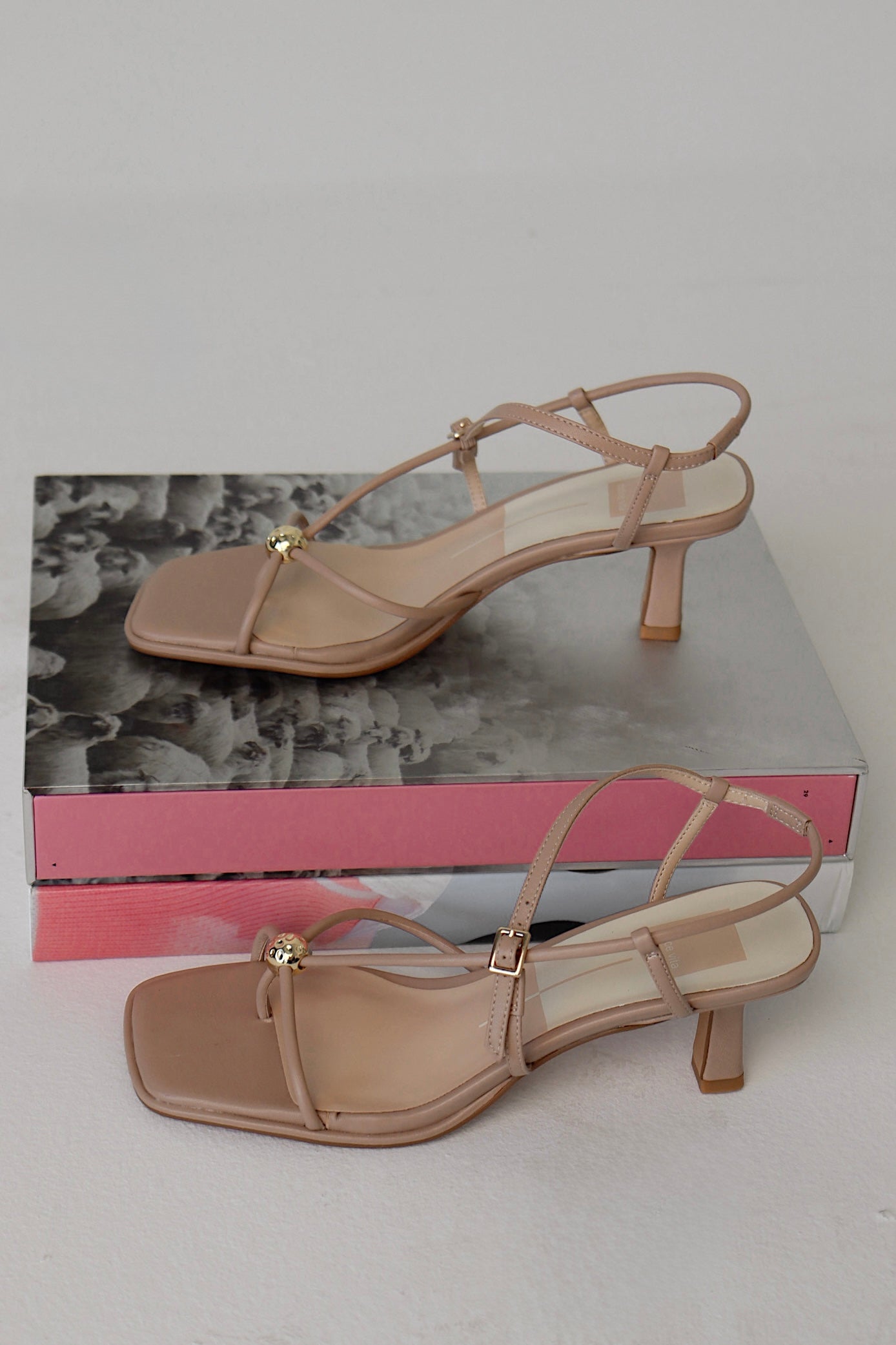 DOLCE VITA : Mylee Heel In Lt. Tan Leather