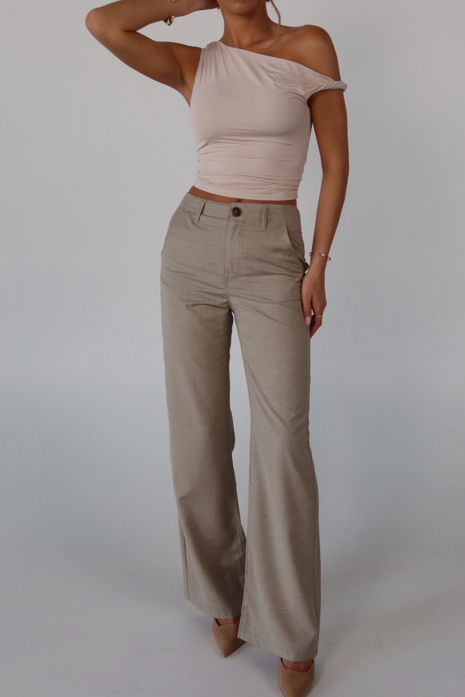 Jalynn Khaki Trousers