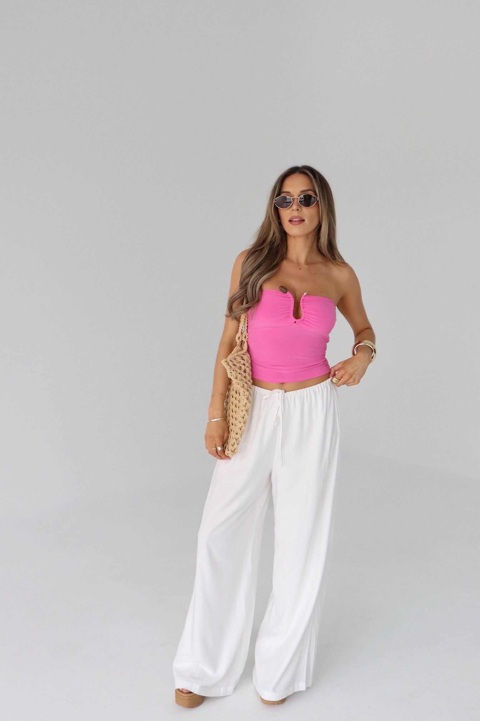 Naomi Gathered Tube Top