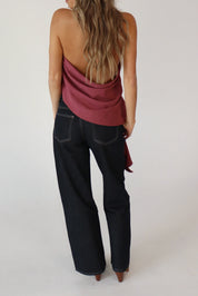 Lilah Suede Halter Top