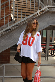 Nebraska Boyfriend Jersey In White