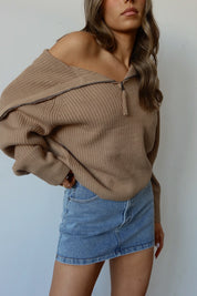 Ava Quarter Zip Sweater