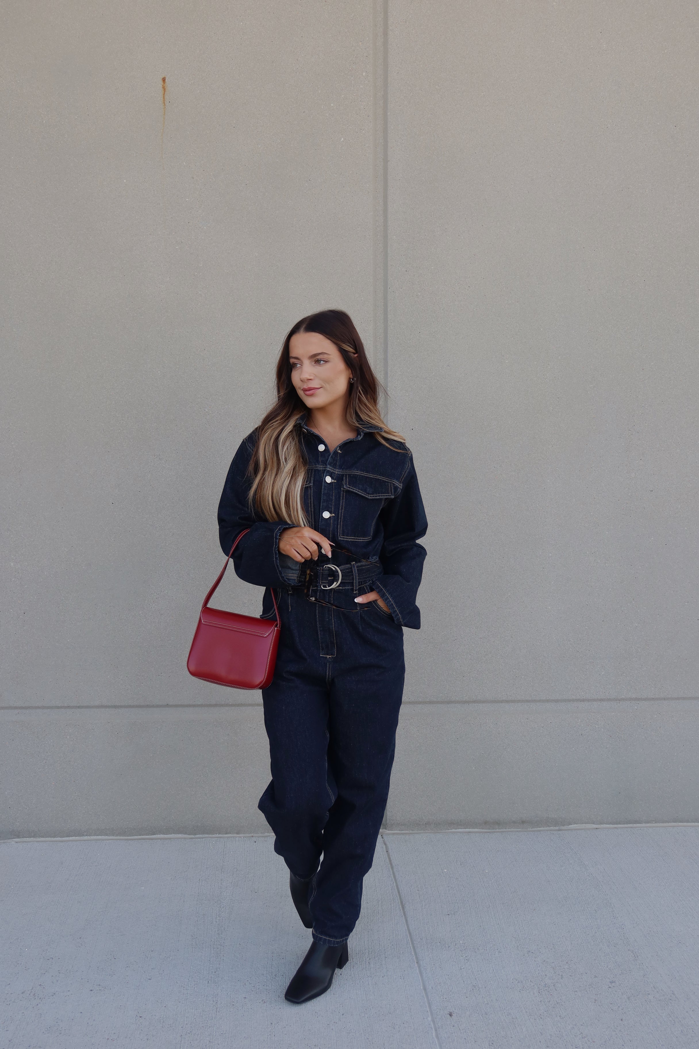 Midnight Utility Denim Jumpsuit