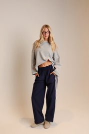 Blake Contrast Long Sleeve Top